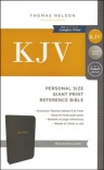 KJV Personal Size Reference Bible Giant Print, Bonded Leather Black